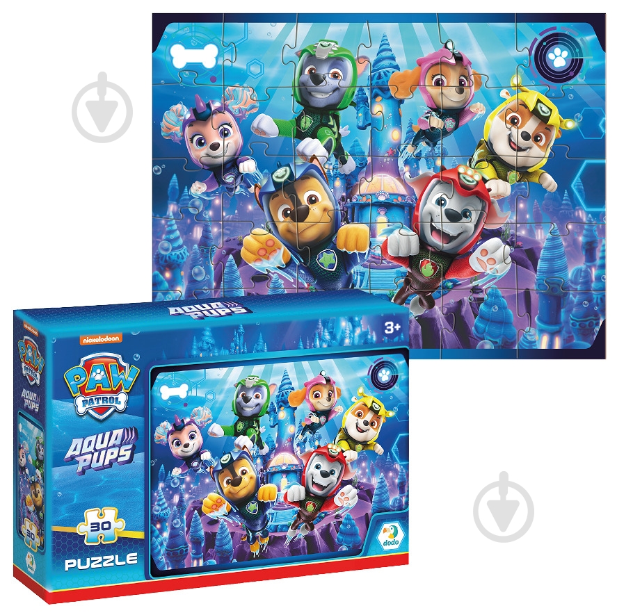 Пазл DoDo на 30 элементов Paw Patrol. Aqua pups 200448 - фото 2