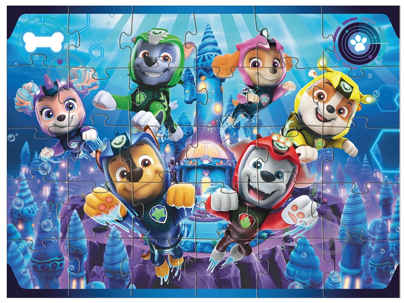 Пазл DoDo на 30 элементов Paw Patrol. Aqua pups 200448 - фото 3