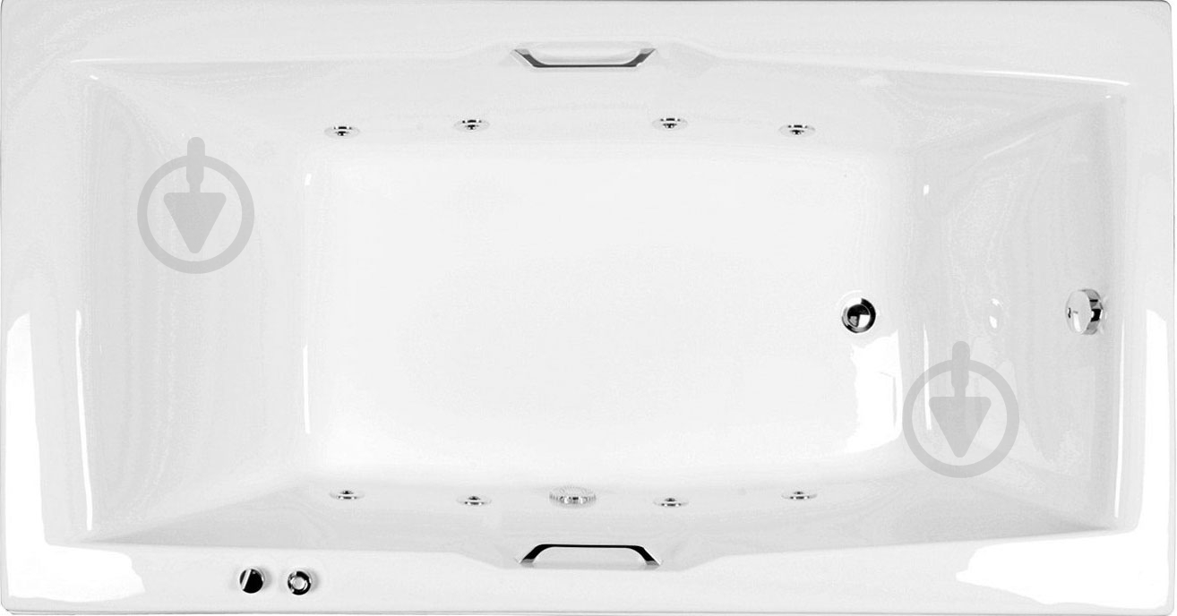 Ванна гидромассажная EGO Aurora 190х100 (1 компл.) с ручками - фото 1