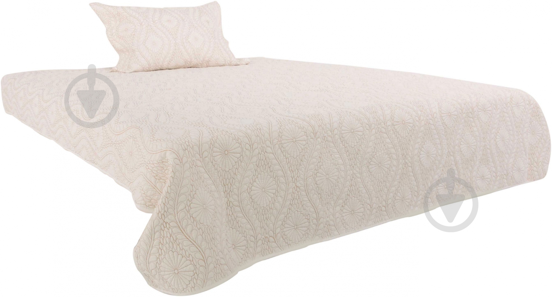 Покрывало Liatris 180x240 см Arya белый с рисунком - фото 1