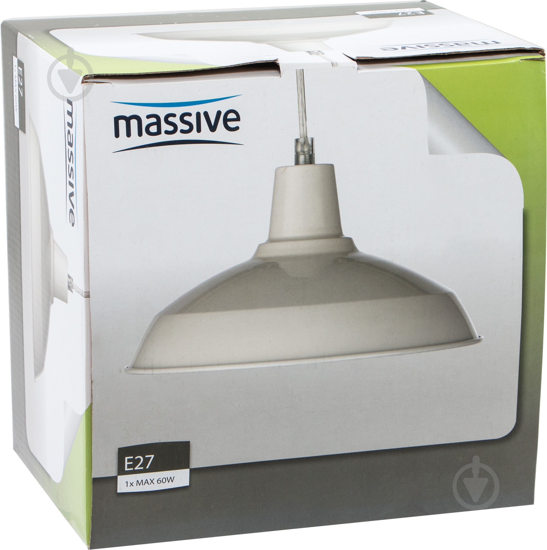 Підвіс Philips Massive 40851/31/10 Janson 1x60 Вт E27 білий 9,15E+11 - фото 3
