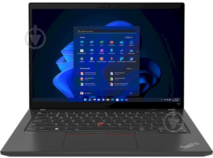 Ноутбук Lenovo ThinkPad T14 Gen 3 14" (21CF005BRA) thunder black - фото 1