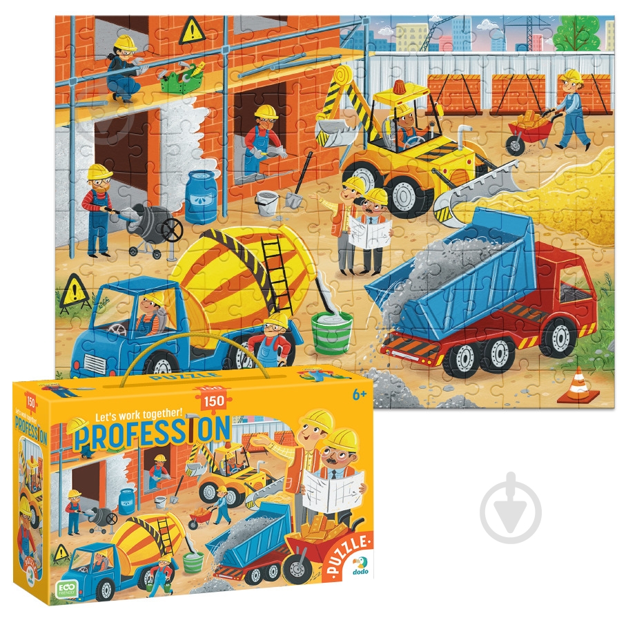 Пазл DoDo Профессии. Строитель, 150 элементов 300623 - фото 2 Пазл DoDo Профессии. Строитель, 150 элементов 300623 - фото 2