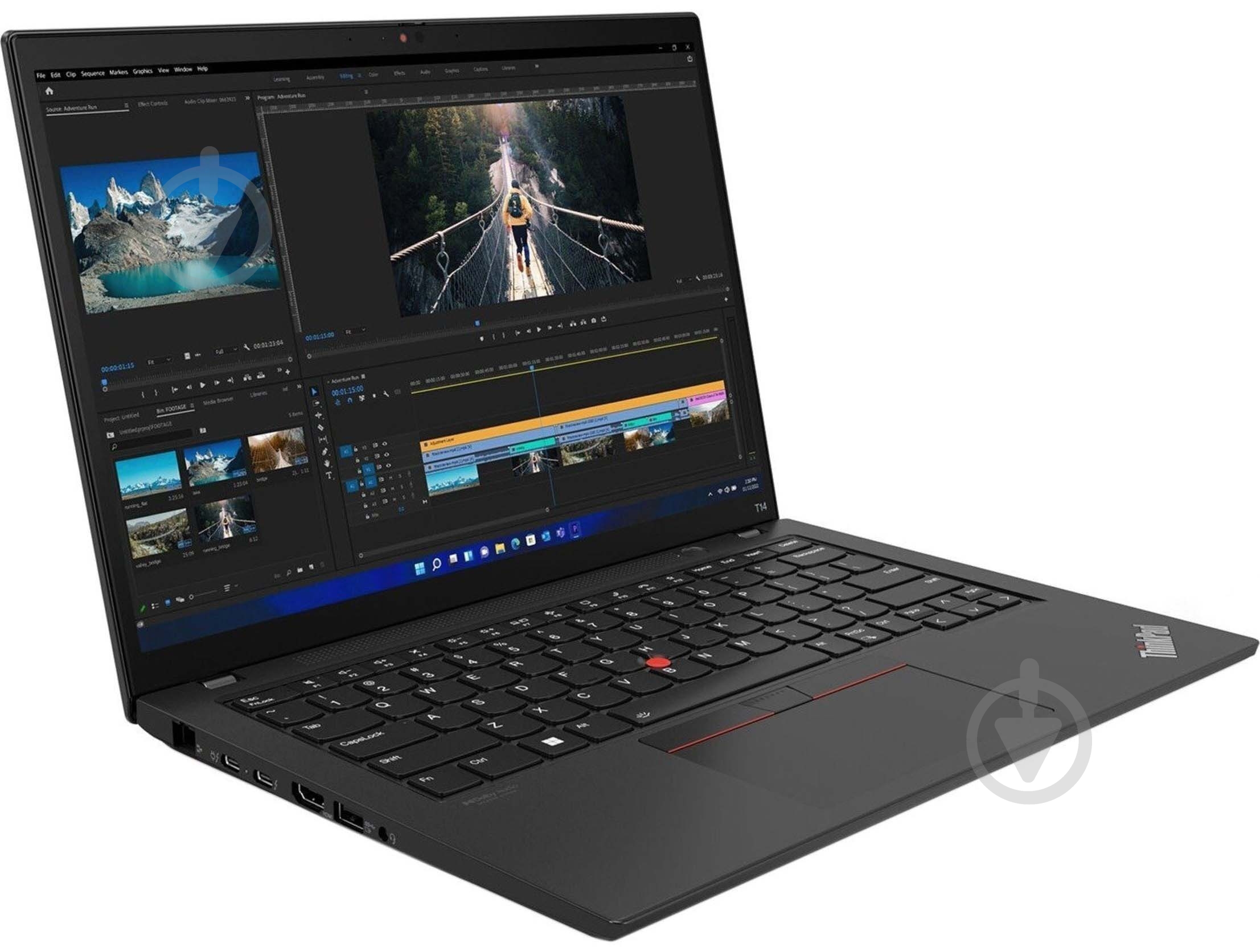 Ноутбук Lenovo ThinkPad T14 Gen 3 14" (21AH00BBRA) thunder black - фото 1