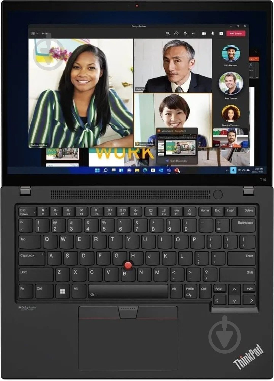 Ноутбук Lenovo ThinkPad T14 Gen 3 14" (21AH00BBRA) thunder black - фото 3
