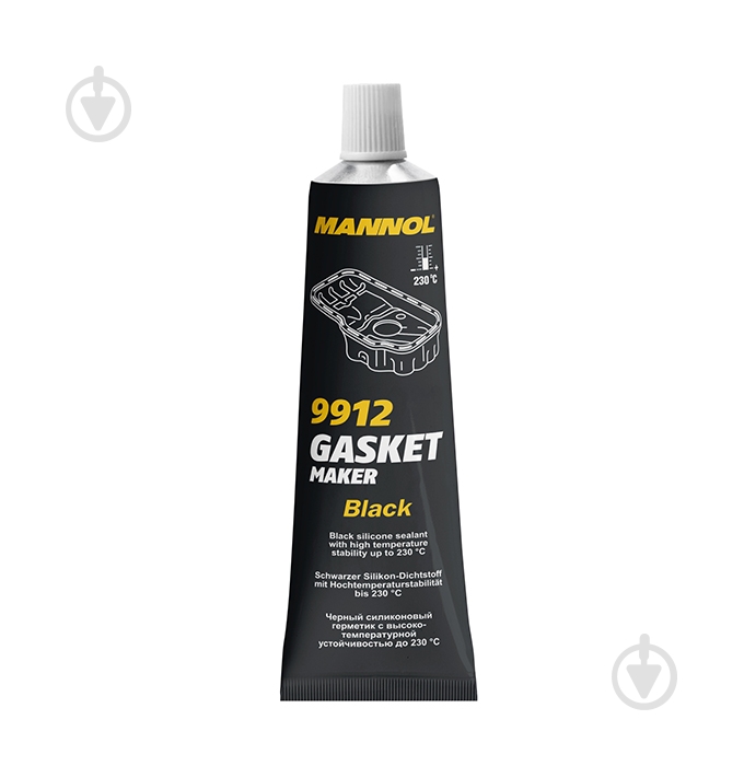 Герметик силиконовый Mannol Gasket Maker Black 9912 черный 85 г - фото 1 Герметик силиконовый Mannol Gasket Maker Black 9912 черный 85 г - фото 1