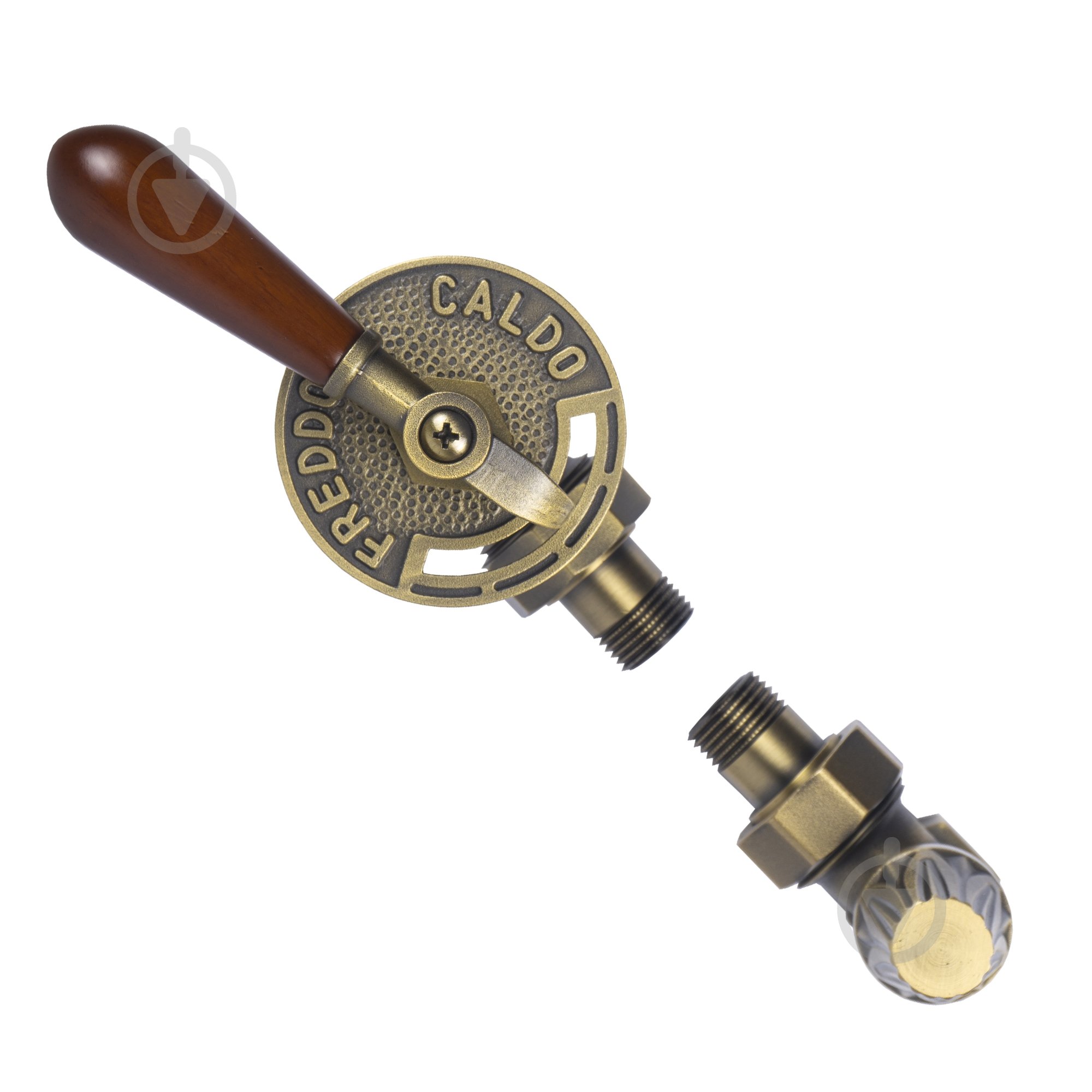 Комплект Warm Well кранов Retro 1/2 деревянная ручка (угловой) Retrox - фото 2 Комплект Warm Well кранов Retro 1/2 деревянная ручка (угловой) Retrox - фото 2