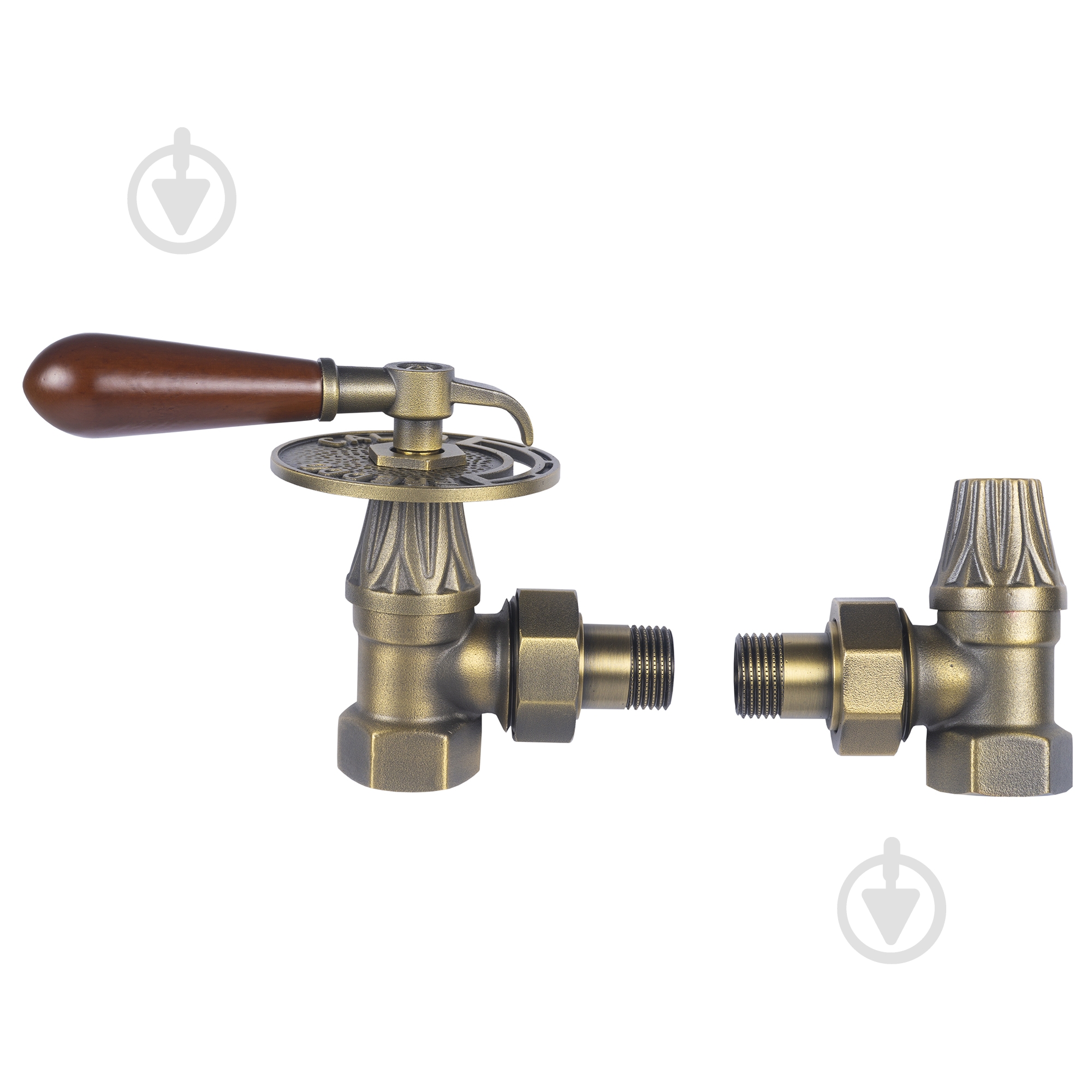 Комплект Warm Well кранов Retro 1/2 деревянная ручка (угловой) Retrox - фото 1 Комплект Warm Well кранов Retro 1/2 деревянная ручка (угловой) Retrox - фото 1