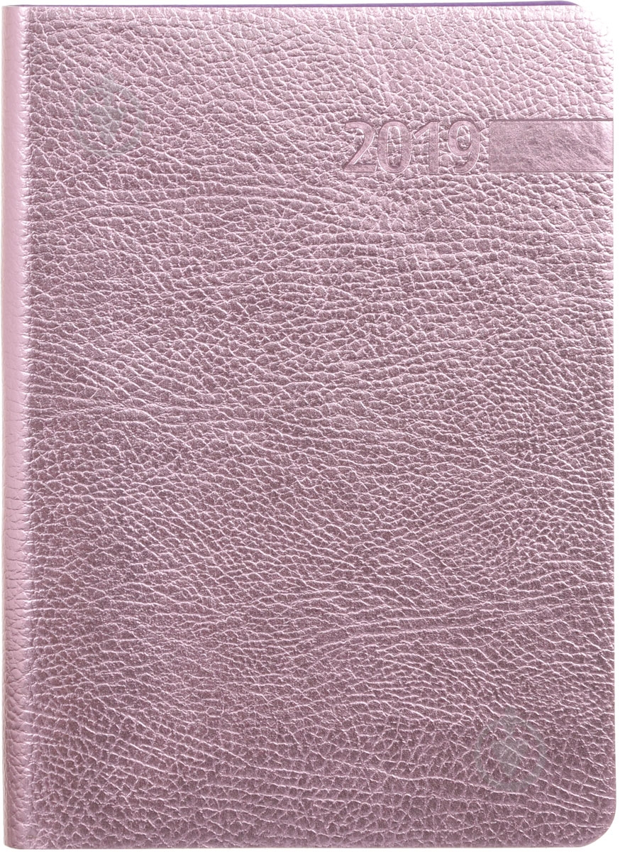 Дневник датированный розовый линия Caprice A6 2019 251887 - фото 1