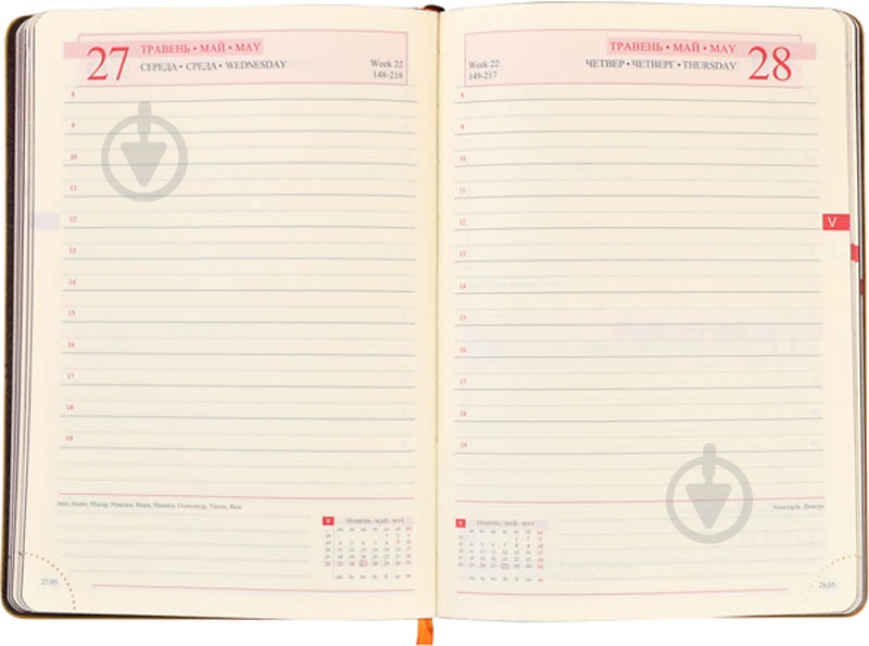 Щоденник недатований коричневий лінія Leo Planner Destiny A5 251844 - фото 6