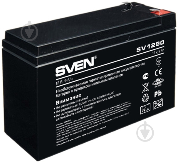 Аккумуляторная батарея  Sven (12V 9Ah) SV 1290 - фото 1