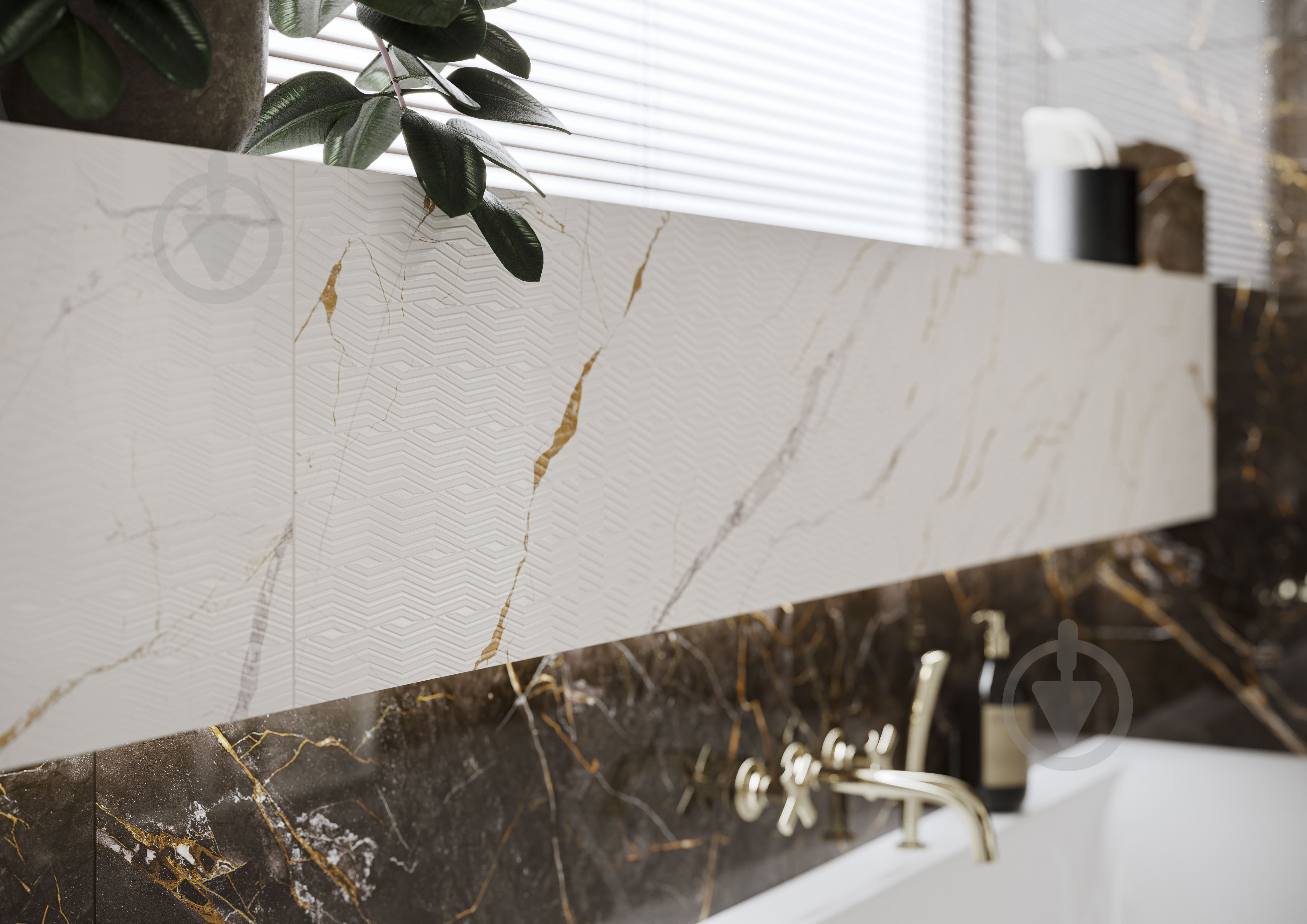 Плитка Ceramika Paradyz Guarda bianco dec glossy 29,8x89,8 см - фото 8
