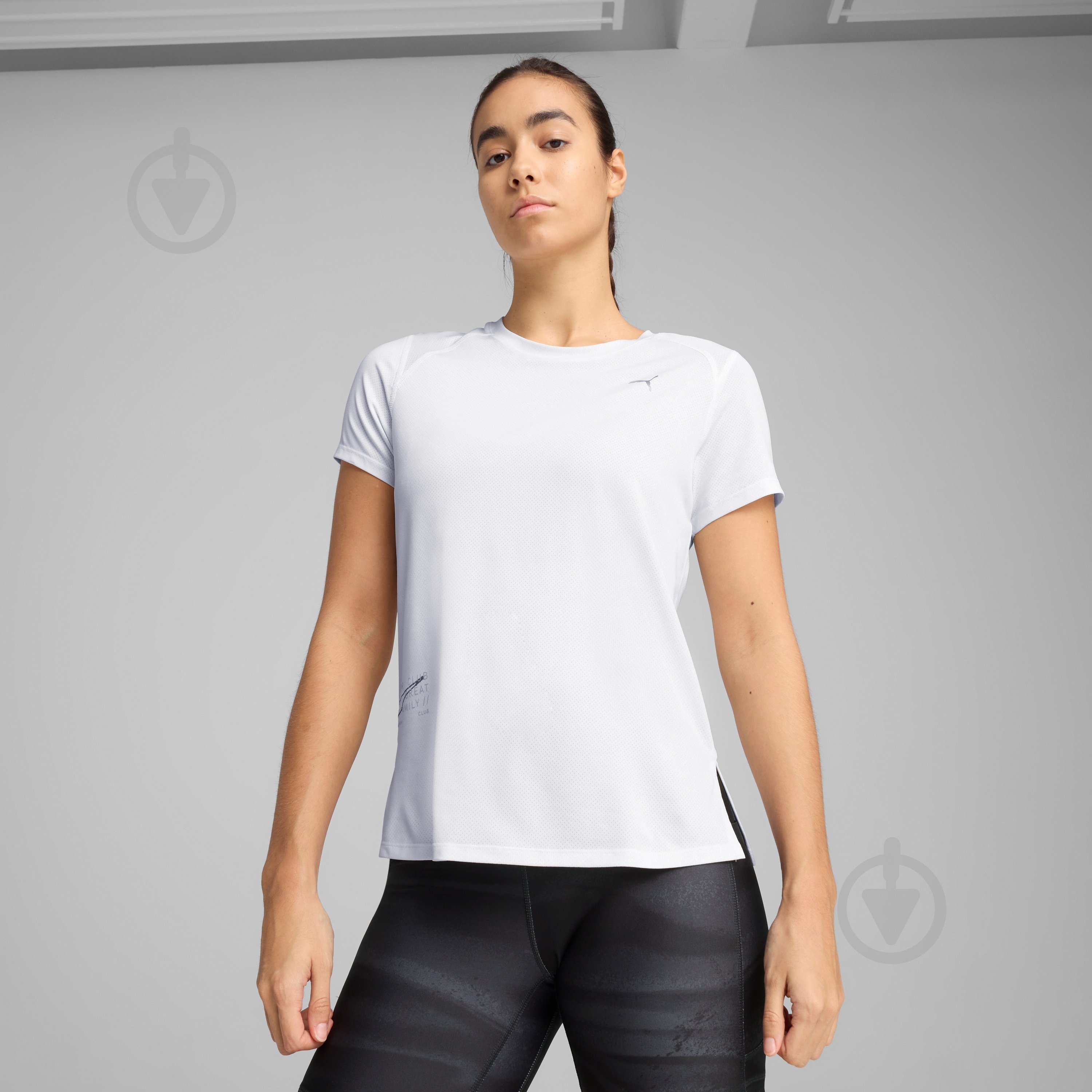 Футболка Puma W RUN GRAPHIC MESH TEE? 52665902 р.XS белый - фото 3 Футболка Puma W RUN GRAPHIC MESH TEE? 52665902 р.XS белый - фото 3