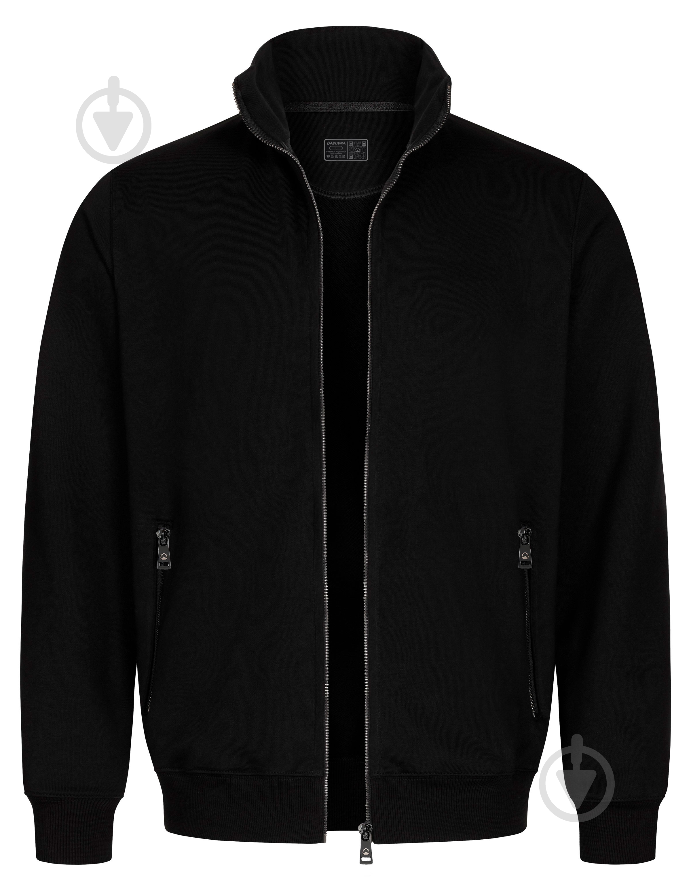 Джемпер BAVOVNA ESS FZ TRACK JKT FT BVNM102-010 р.S чорний - фото 1 Джемпер BAVOVNA ESS FZ TRACK JKT FT BVNM102-010 р.S чорний - фото 1