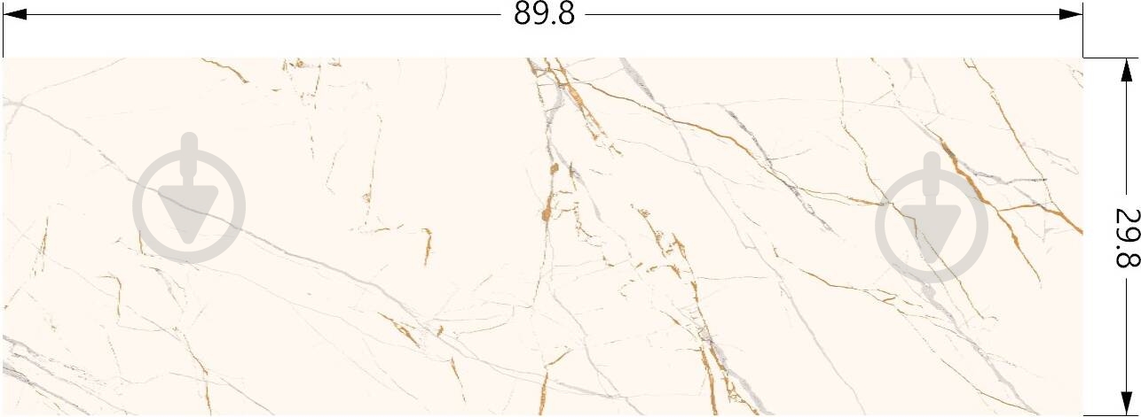 Плитка Ceramika Paradyz Guarda bianco rekt 29,8x89,8 см - фото 5