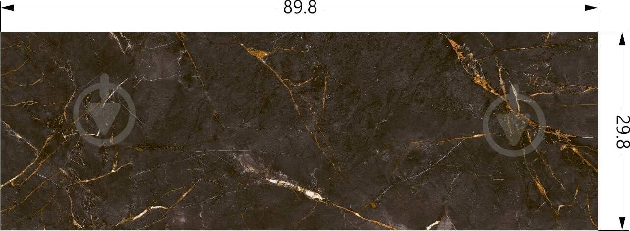 Плитка Ceramika Paradyz Guarda nero rekt 29,8x89,8 см - фото 6