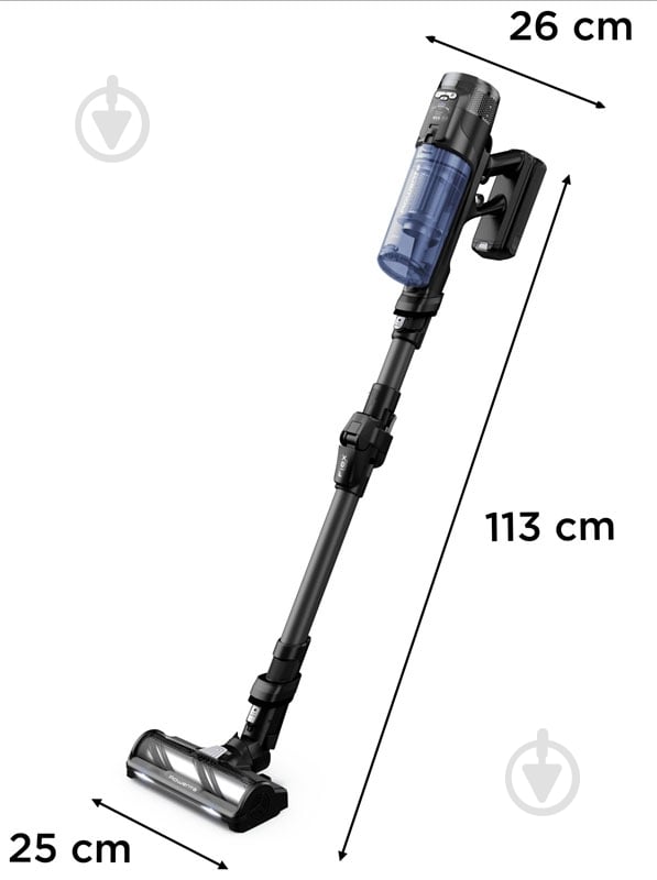 Пылесос аккумуляторный Rowenta X-Force Flex 12.60 Neo Allergy Aqua RH9LC1WO blue - фото 2 Пылесос аккумуляторный Rowenta X-Force Flex 12.60 Neo Allergy Aqua RH9LC1WO blue - фото 2