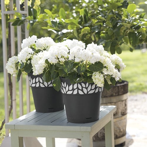 Горщик пластиковий Stefanplast Opera Orfeo круглий 7,5 л графіт (94103) - фото 3