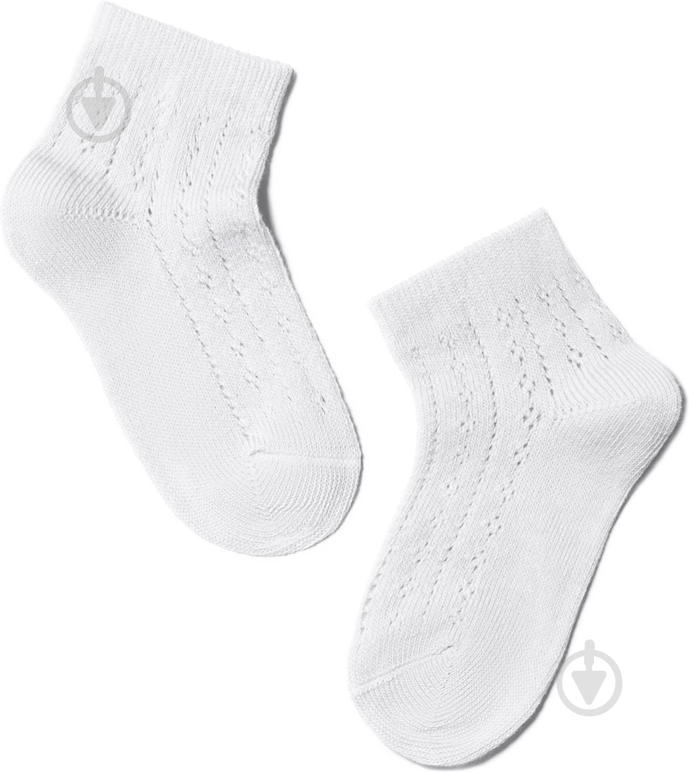 Шкарпетки дитячі для дівчаток Conte-Kids CK MISS 7С-76СП 112 р.18 білий - фото 1