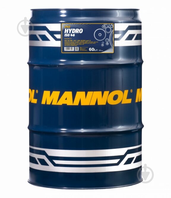 Масло гидравлическое Mannol 2102 Hydro ISO 46 60 л (2102-60) - фото 1 Масло гидравлическое Mannol 2102 Hydro ISO 46 60 л (2102-60) - фото 1