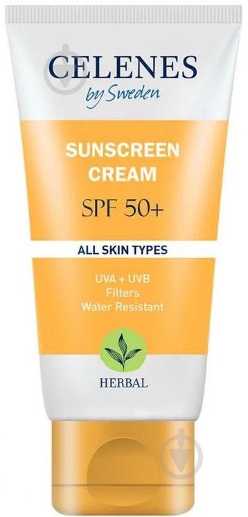 Крем сонцезахисний CELENES рослинний SPF 50 + UVA / UVB фільтри 50 мл - фото 1