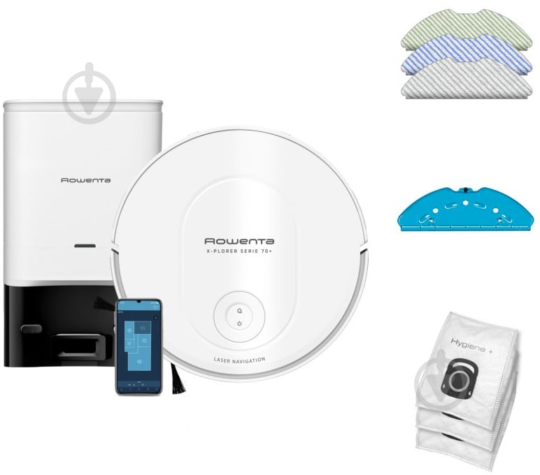 Робот-пылесос Rowenta X-PLORER Serie 70+ Total Care RR8497WH white - фото 3 Робот-пылесос Rowenta X-PLORER Serie 70+ Total Care RR8497WH white - фото 3
