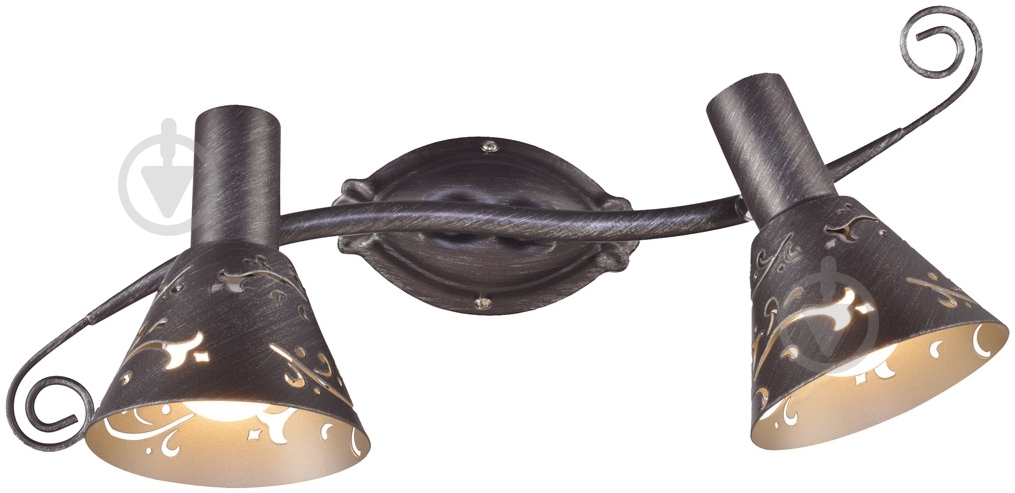Спот Victoria Lighting 2x40 Вт E14 серебряный FLORA/PL2 silver - фото 1