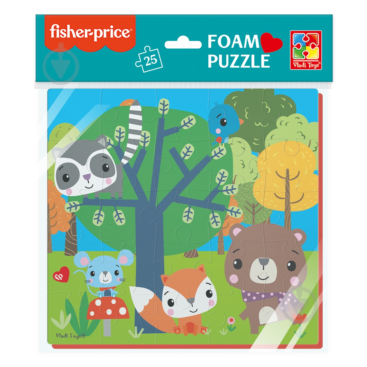 Набор мягких пазлов Vladi Toys Лесные жители VT1109-02 - фото 1