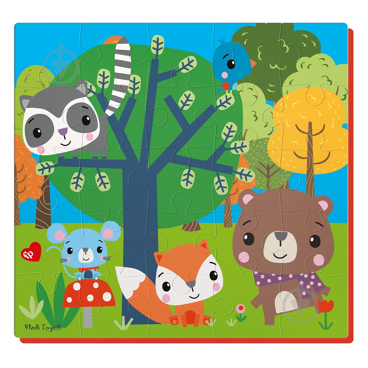 Набор мягких пазлов Vladi Toys Лесные жители VT1109-02 - фото 2