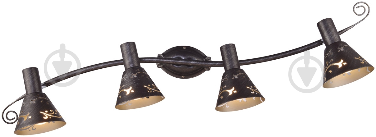Спот Victoria Lighting 4x40 Вт E14 срібний FLORA/PL4 silver - фото 1