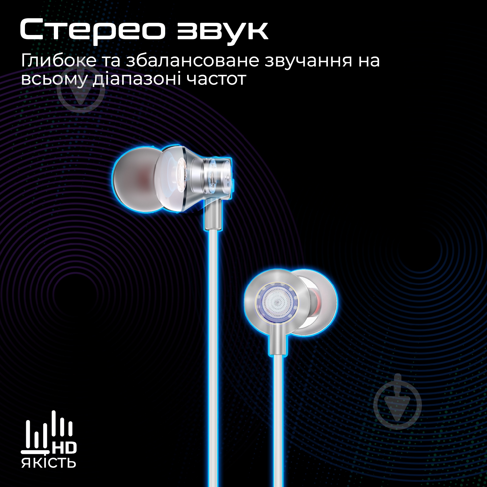Наушники Promate white (vibe-lt.white) - фото 3