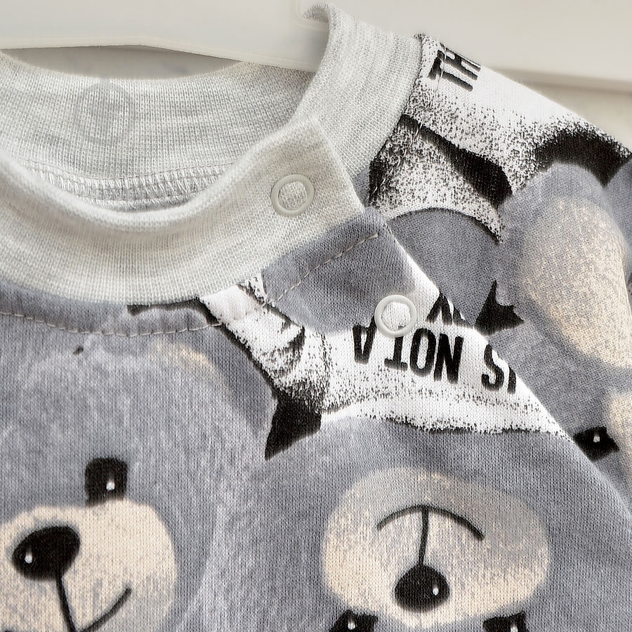 Ромпер-реглан унісекс Blanka Ведмедик р.56-62 сірий 110846 - фото 3 Ромпер-реглан унісекс Blanka Ведмедик р.56-62 сірий 110846 - фото 3