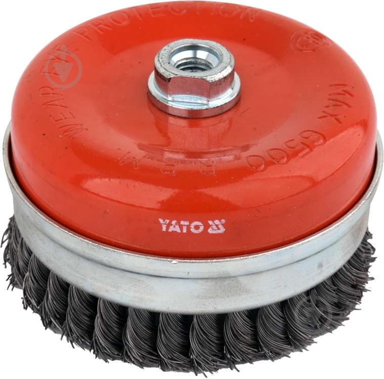 Щітка чашка до КШМ d125 мм YATO YT-47691 - фото 1 Щітка чашка до КШМ d125 мм YATO YT-47691 - фото 1