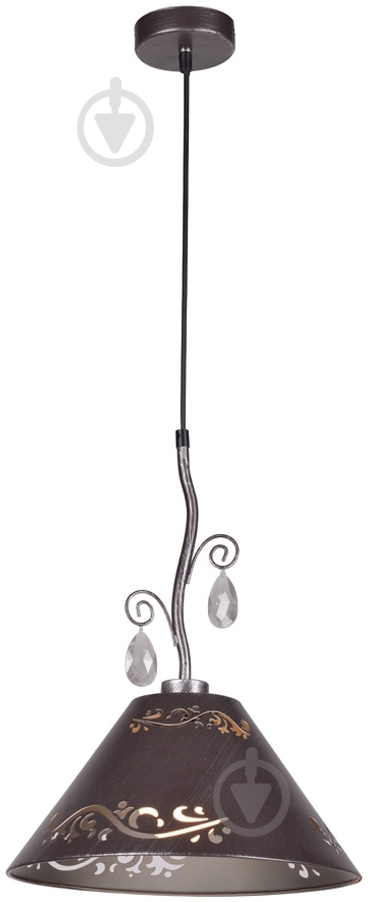 Подвес Victoria Lighting 1x60 Вт E27 серебряный Flora/SP10 - фото 1 Подвес Victoria Lighting 1x60 Вт E27 серебряный Flora/SP10 - фото 1