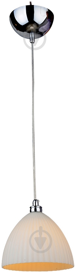 Подвес Victoria Lighting 1x40 Вт E14 белый Look-1/SP1 white - фото 1