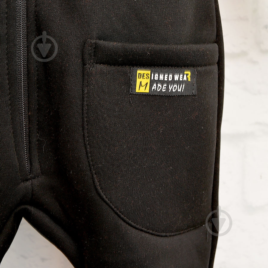 Ромпер-реглан унисекс Blanka р.116-122 черный 110845 - фото 3