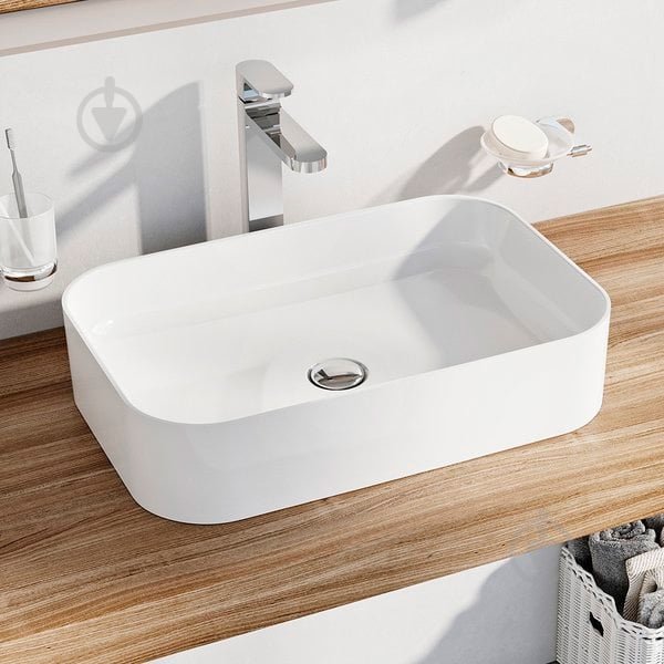 Умивальник Ravak Ceramic 550 R Slim White - фото 2