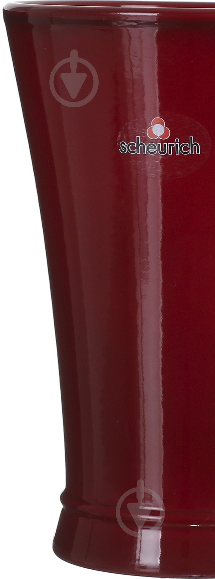 Ваза керамическая Scheurich 19 см 23 см бордовая - фото 2