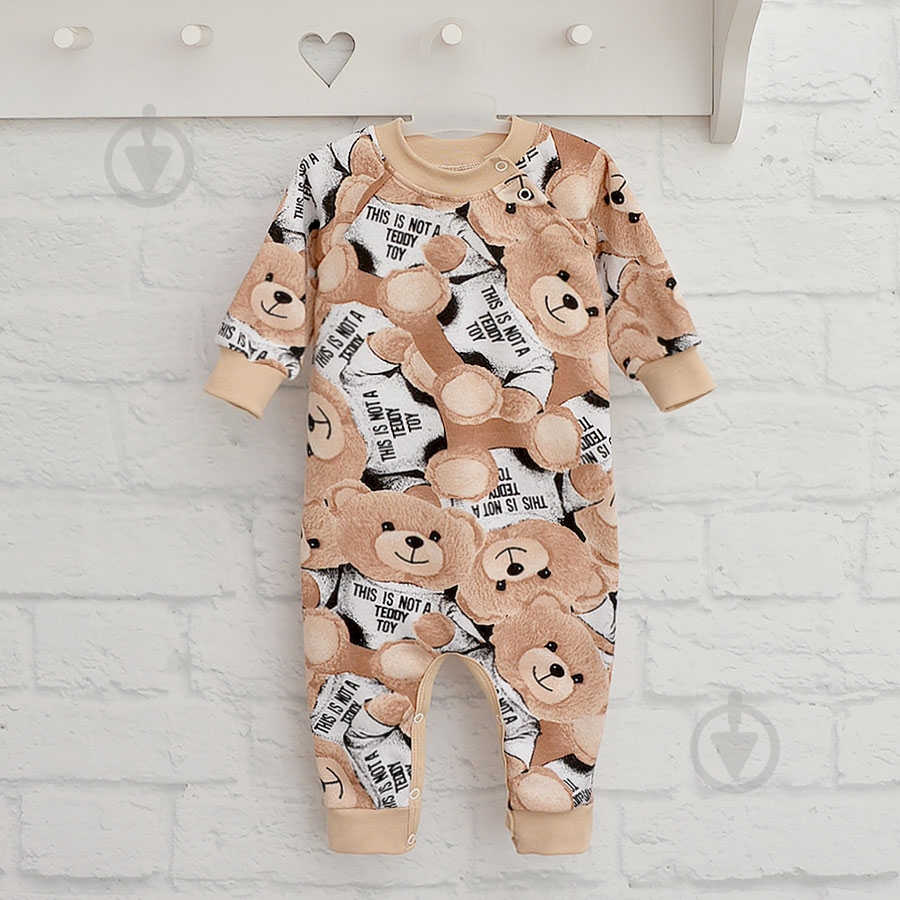 Ромпер-реглан унисекс Blanka Мишка р.68-74 бежевый 110847 - фото 2 Ромпер-реглан унисекс Blanka Мишка р.68-74 бежевый 110847 - фото 2