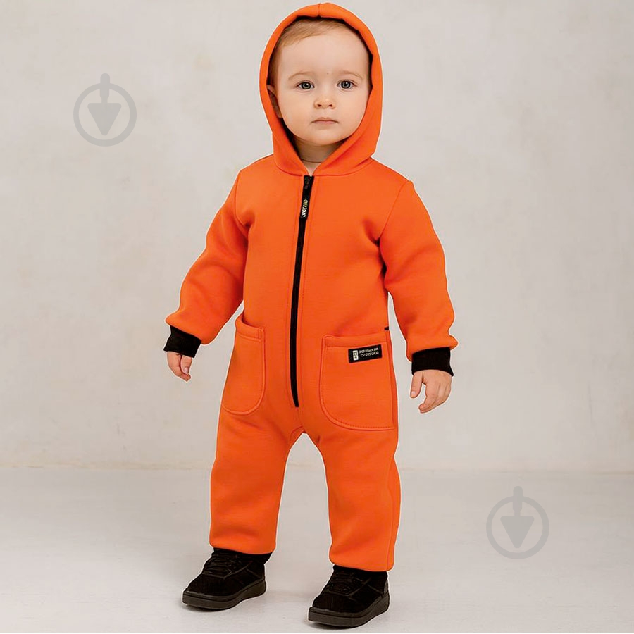 Ромпер-реглан унисекс Blanka р.122-128 оранжевый 110844 - фото 1 Ромпер-реглан унисекс Blanka р.122-128 оранжевый 110844 - фото 1