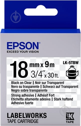 Картридж с лентой Epson LabelWorks LK5TBW - фото 1