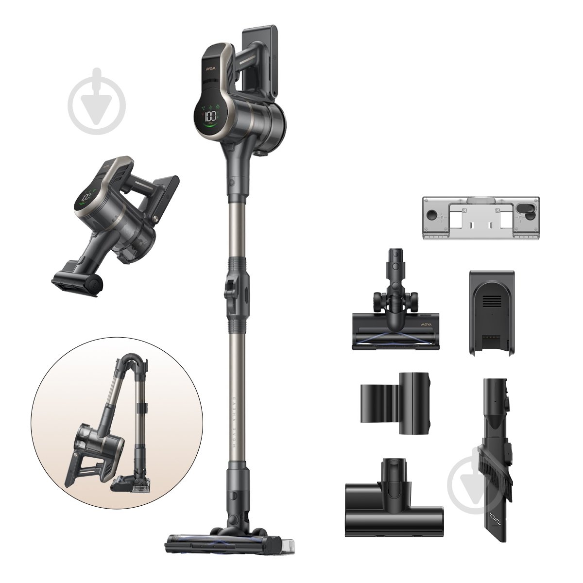 Пылесос аккумуляторный MOVA S2 Detect (V2517A) - фото 1 Пылесос аккумуляторный MOVA S2 Detect (V2517A) - фото 1