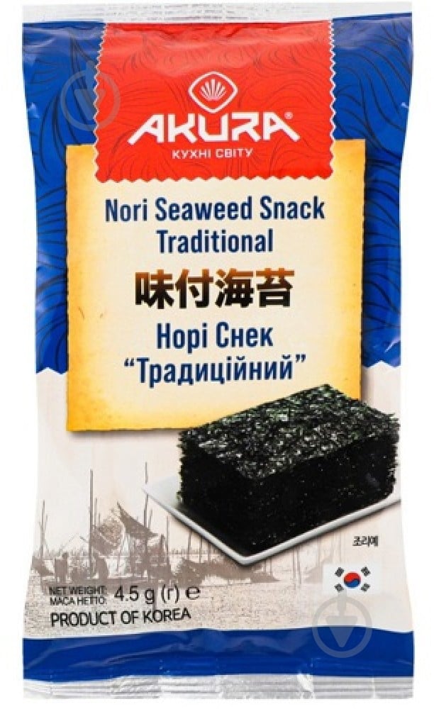 Снеки нори Akura традиционный 4,5 г - фото 1