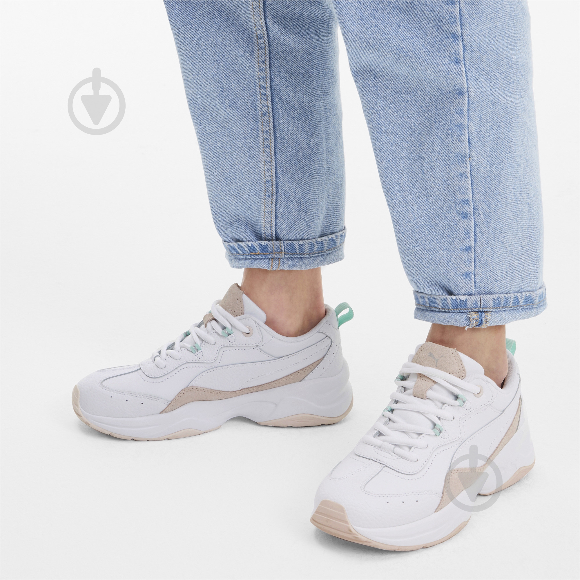 Кроссовки женские демисезонные Puma Cilia Lux 37028209 р.35,5 белые - фото 7