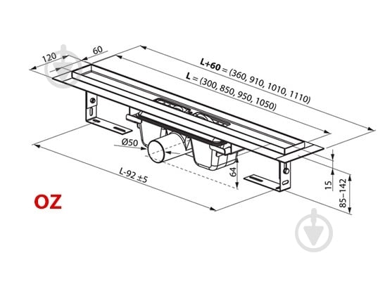 Душевой трап Ravak X01578 - фото 2