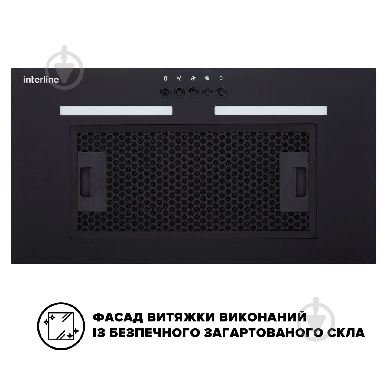 Вытяжка Interline Line BL A/60 GL/PB - фото 2