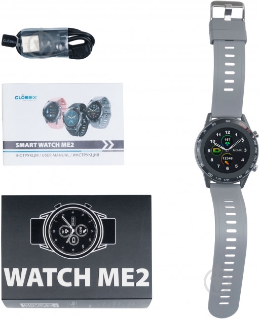 Смарт-часы Globex Smart Watch grey (Me2 Gray) - фото 9