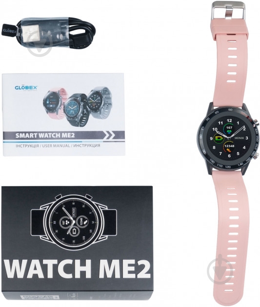 Смарт-часы Globex Smart Watch pink (Me2 Pink) - фото 8 Смарт-часы Globex Smart Watch pink (Me2 Pink) - фото 8