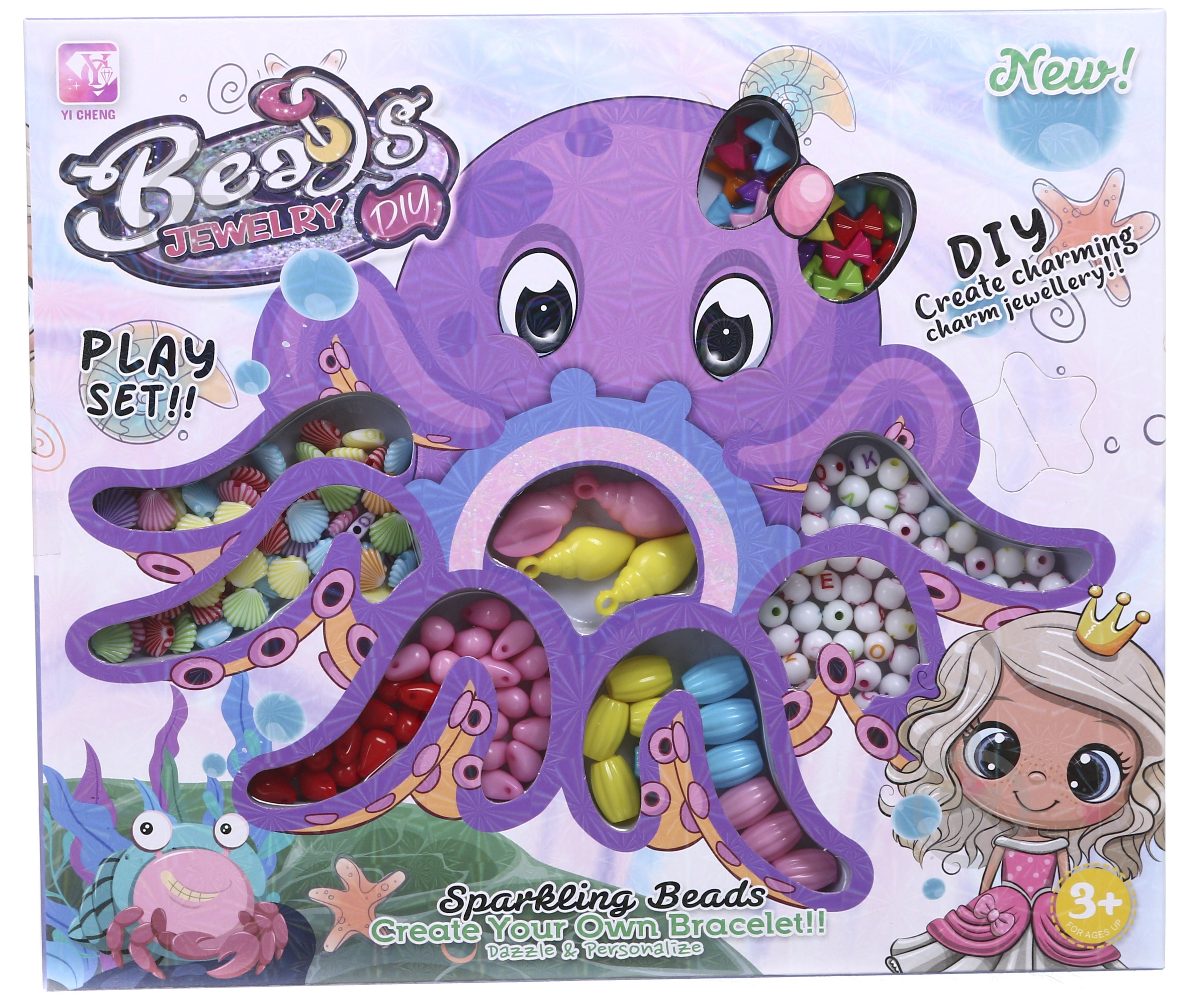 Набор для изготовления украшений Yi Cheng осьминог 27х23х3.5 см OTG0948221 - фото 2 Набор для изготовления украшений Yi Cheng осьминог 27х23х3.5 см OTG0948221 - фото 2