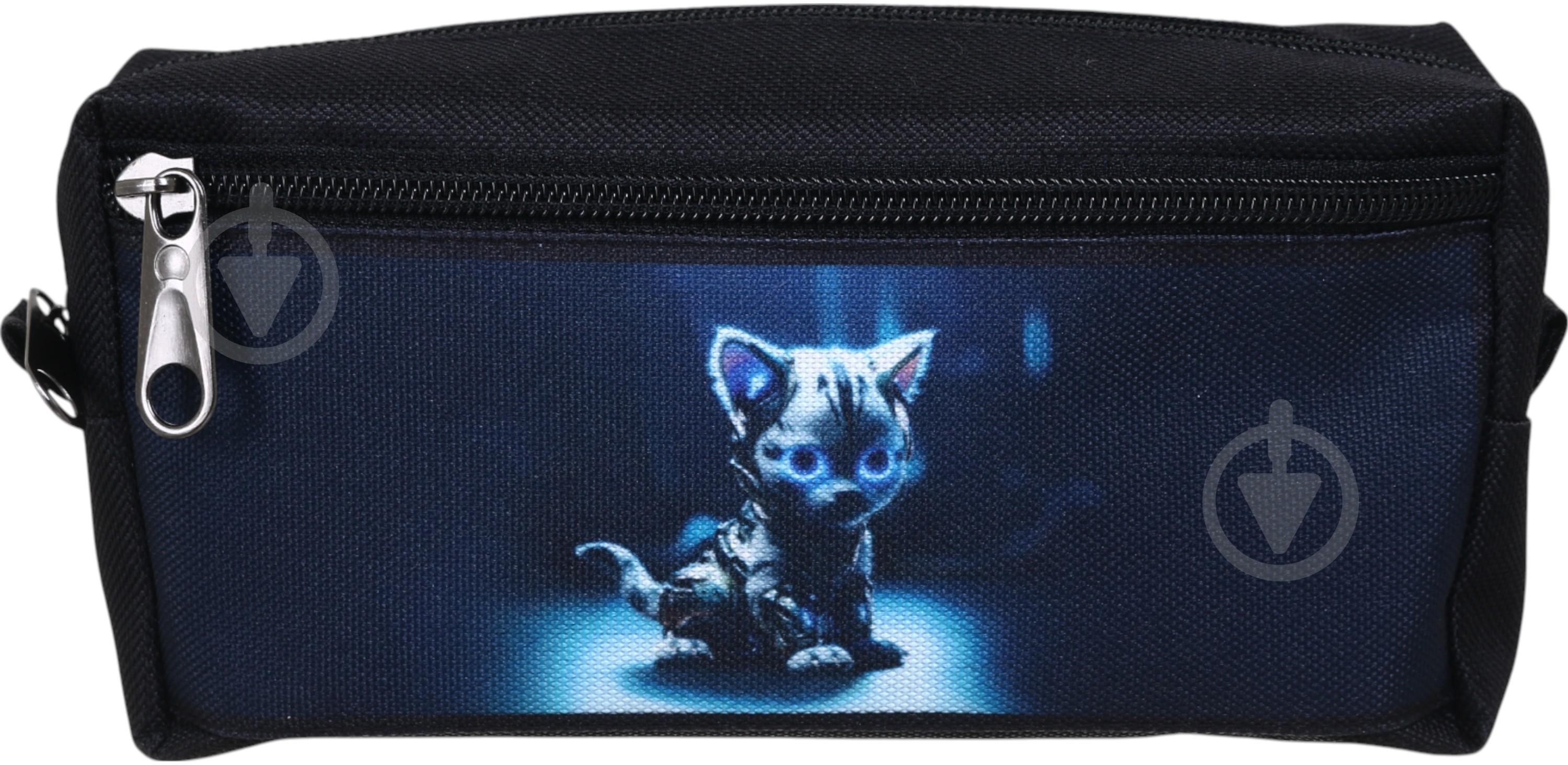 Пенал на молнии 18х4,5х9 см с карманом на молнии (с рисунком) Nota Bene черный - фото 4 Пенал на молнии 18х4,5х9 см с карманом на молнии (с рисунком) Nota Bene черный - фото 4